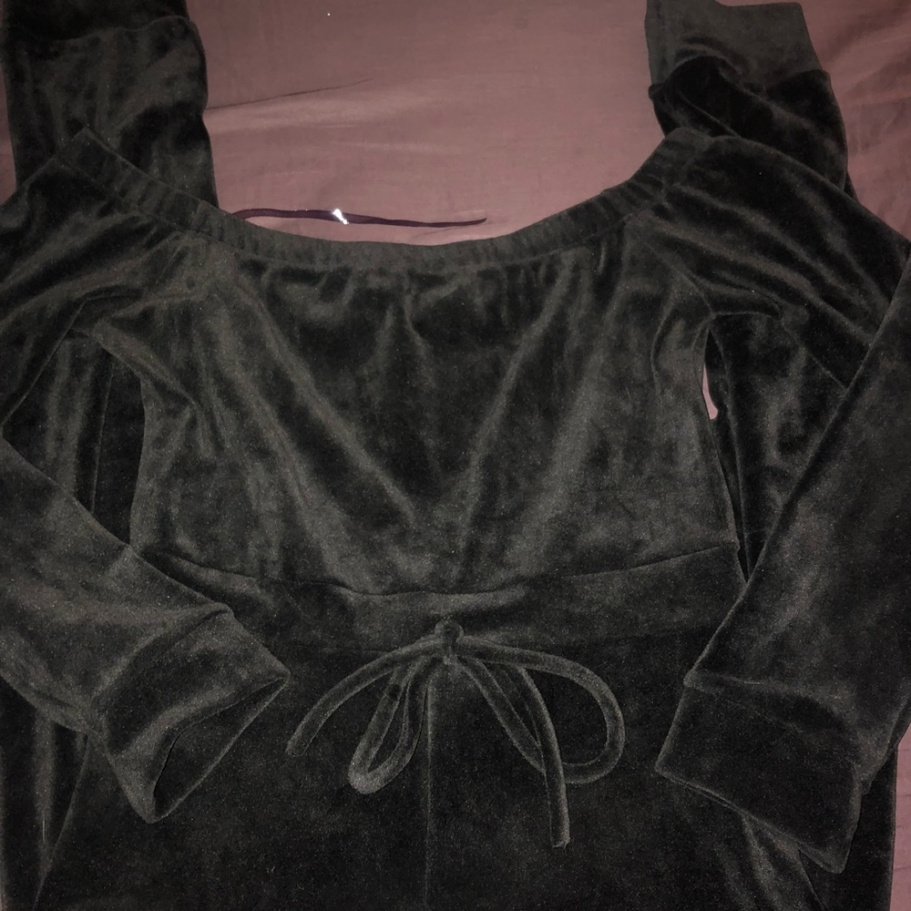 Black Velvet Body-con suit